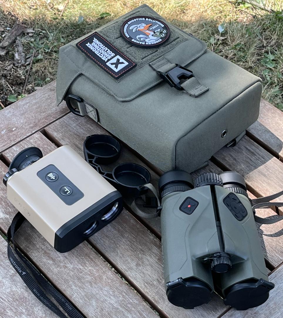 Original Vectronix Terrapin (left) and New Vector X binoculars (right)