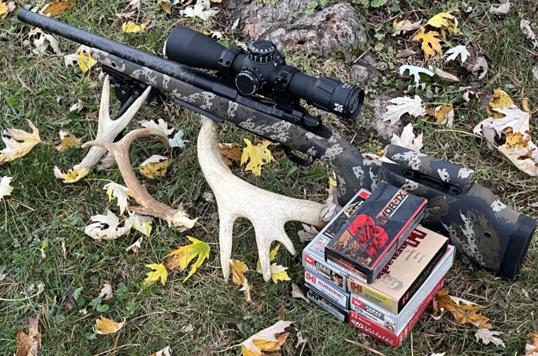 350 Legend built with PurePrecision SKLTN action and Altitude Stock, Proof Carbon Barrel, Hawkins Hunter Bottom Metal and Magazine, and topped with Zero Compromise ZC420 scope