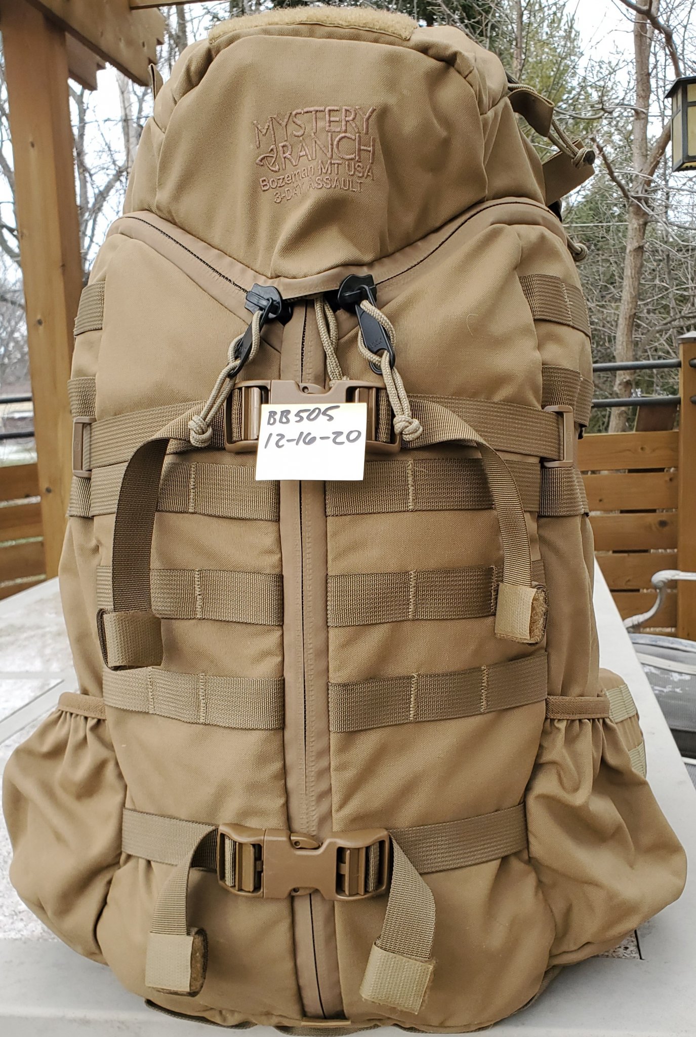 SOLD - SOLD: MYSTERY RANCH 3 Day Assault Pack - with live wings