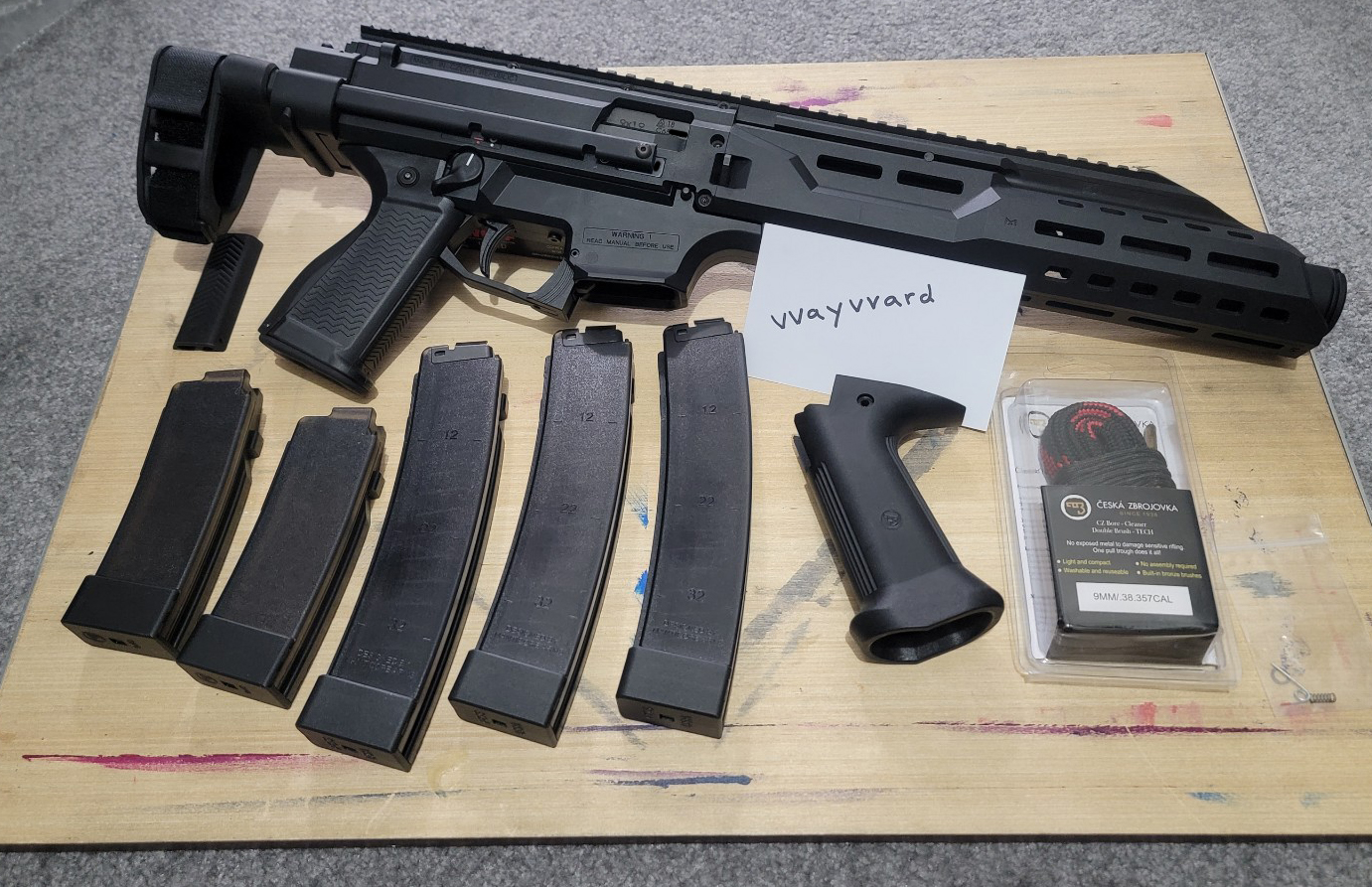 Sold my CZ Scorpion EVO S3 with a brace