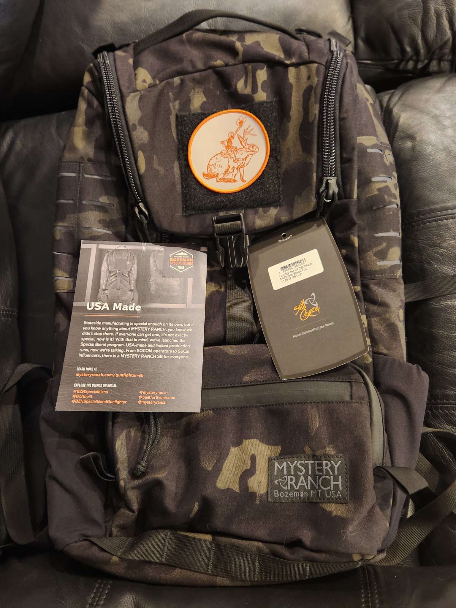 SOLD - WTS Mystery Ranch Multicam Black Gunfighter 24 pack