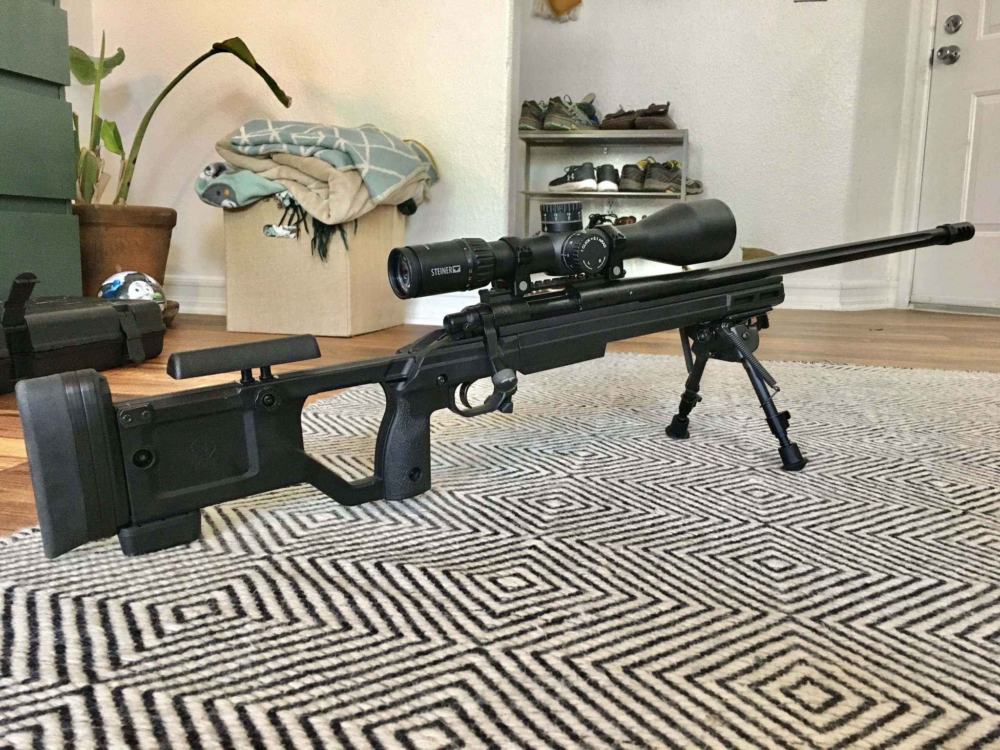 MDT Elite muzzle brake on T3X CTR Tikka & KRG Whiskey + ZCO 527 