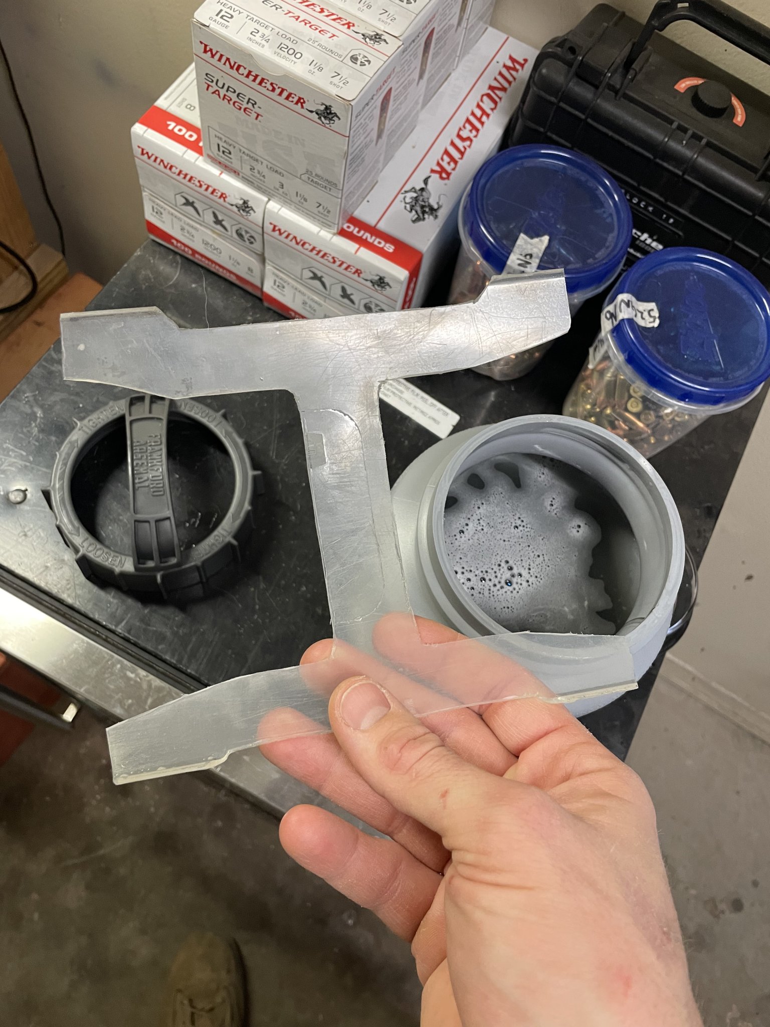 Frankford Arsenal LITE Rotary Tumbler Problem - SOLVED (Agitator Template)