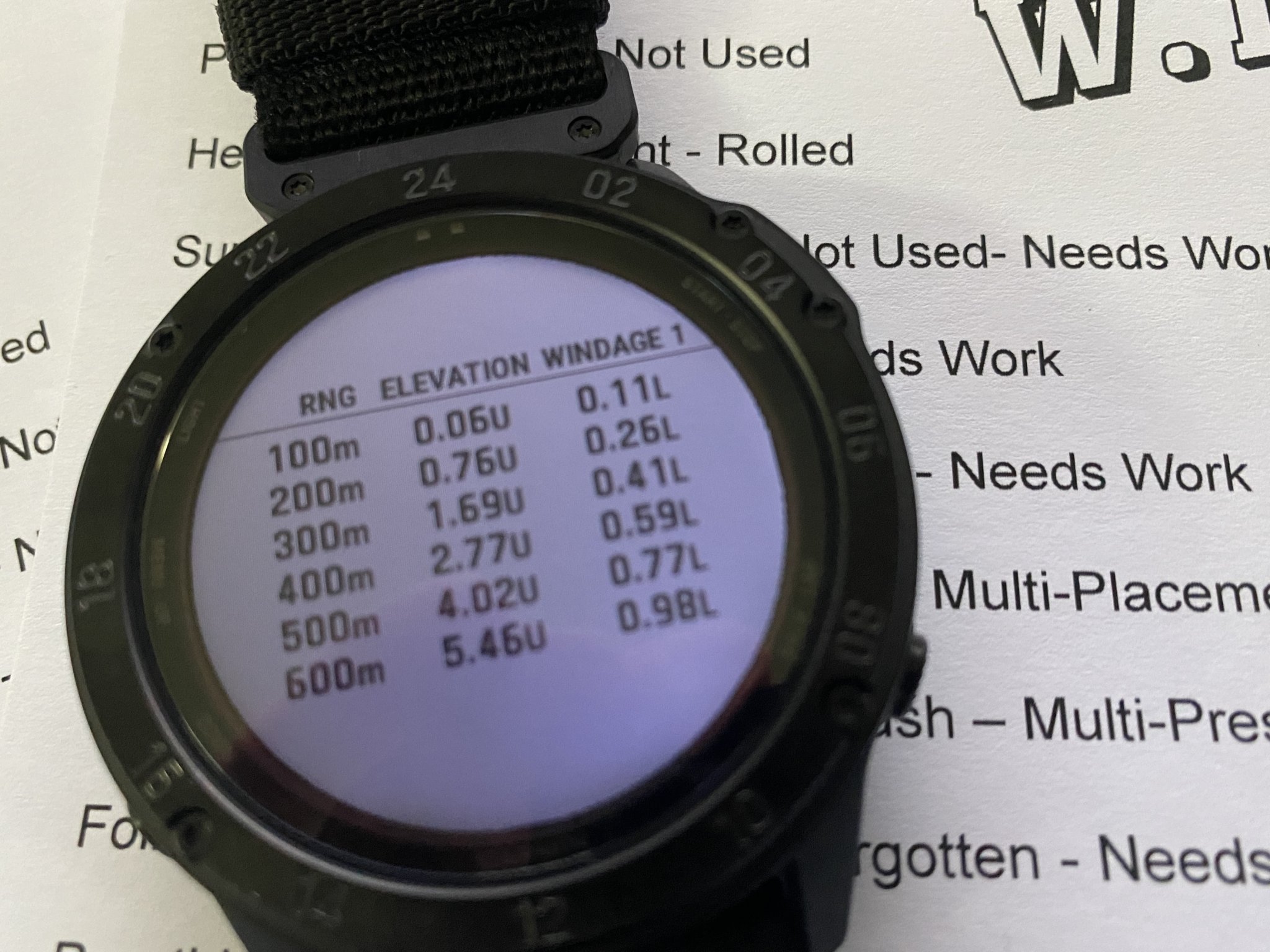 Garmin watch 2024 applied ballistics