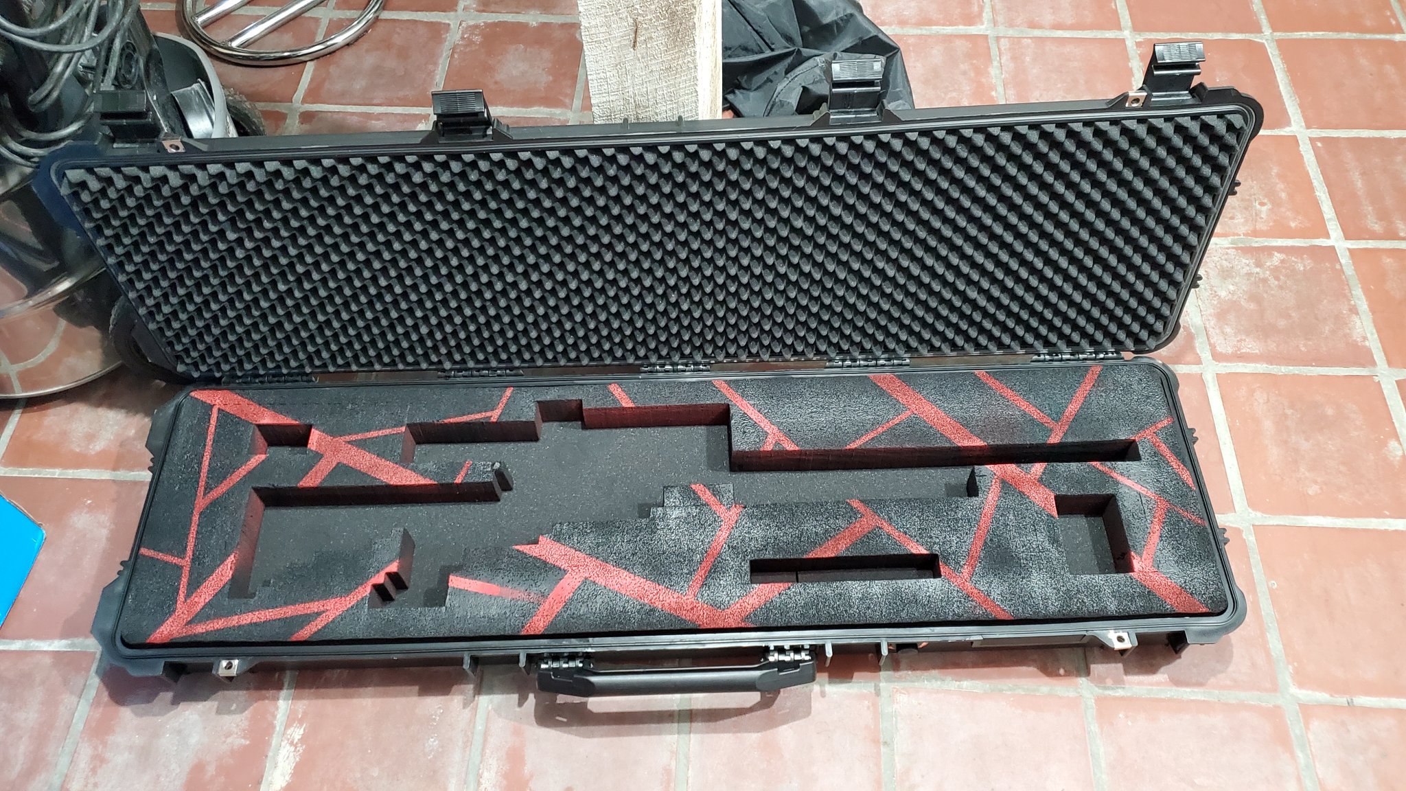 Plasti dipping my Pelican 1120 case so the foam don't tear apart. :  r/flashlight