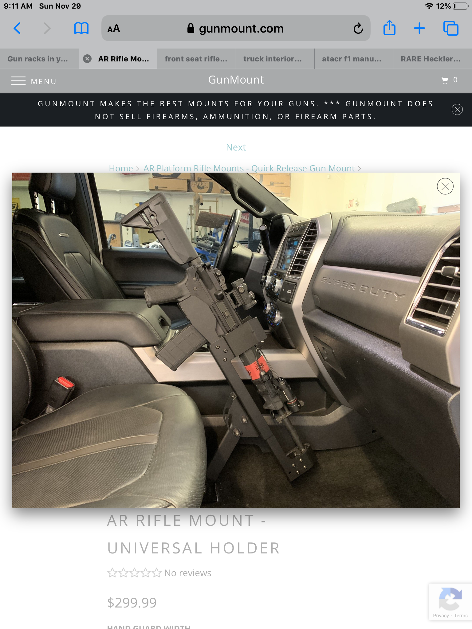 Gun racks in your Jeep or other vehicle Sniper s Hide Forum