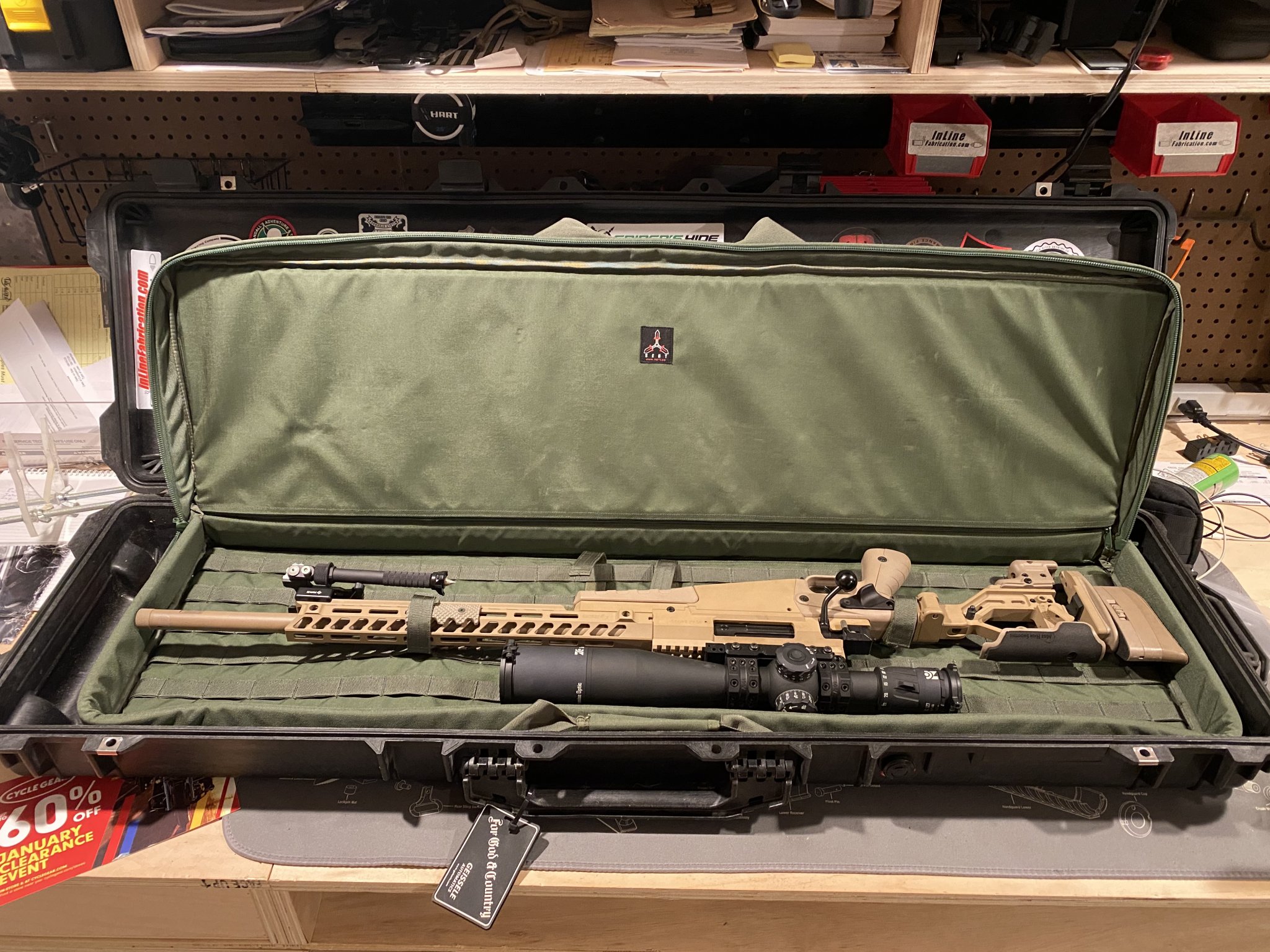 Pelican 1750 Case with Foam, Rifle Case