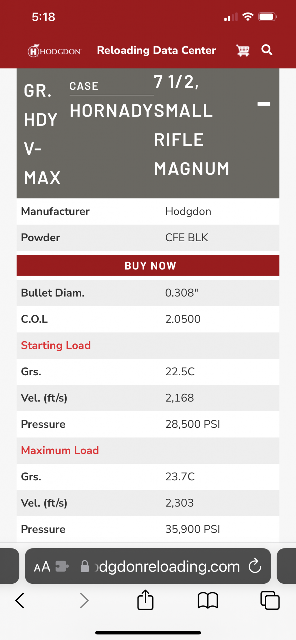 Starline Brass  Load Data Article