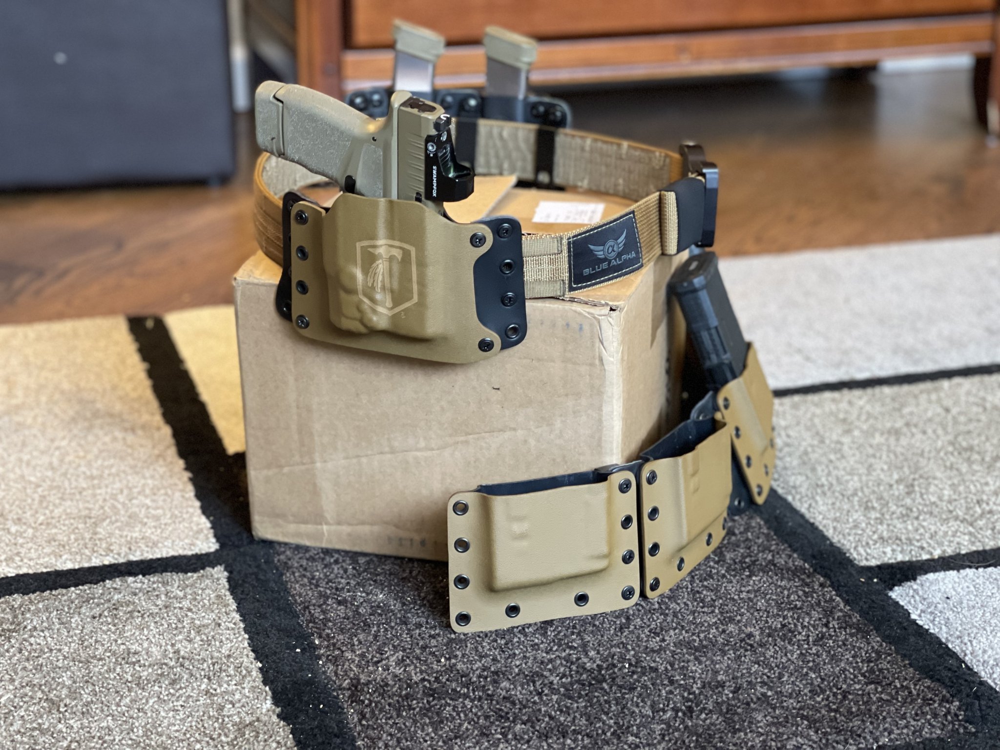 How to add a thigh strap to your holster (DIY Tactical thigh strap install)  