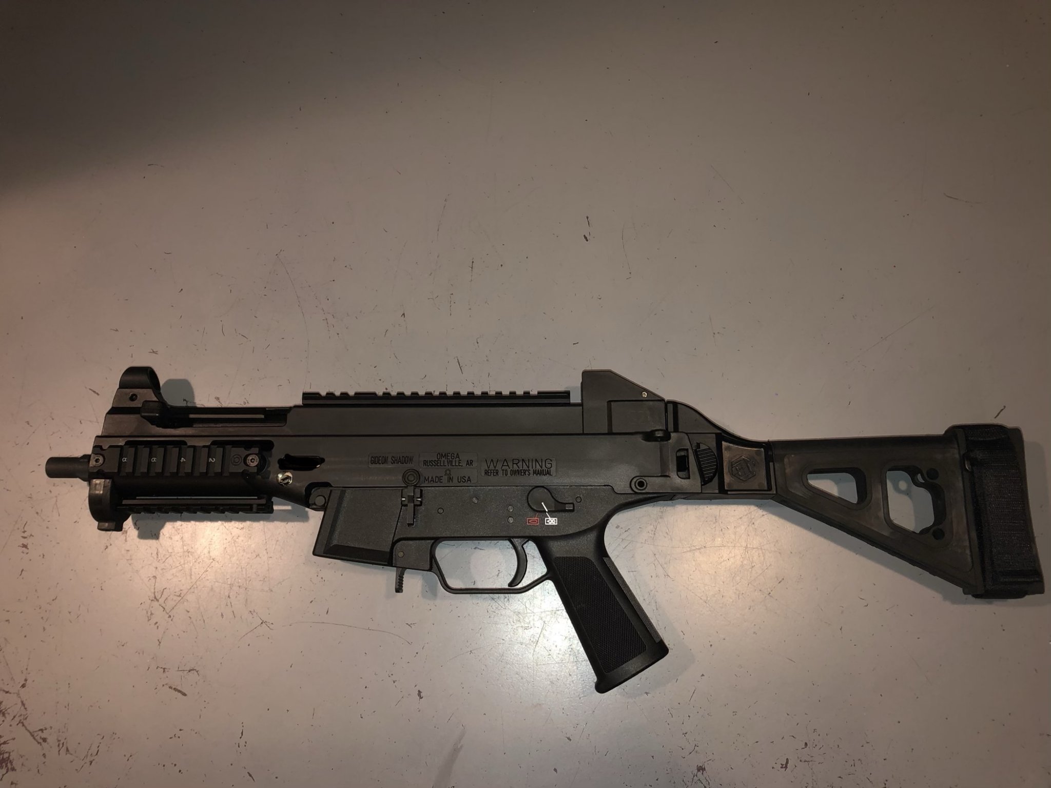 Firearms WTS UMP clone. Omega Gideon Shadow .45 on HK FBI lower