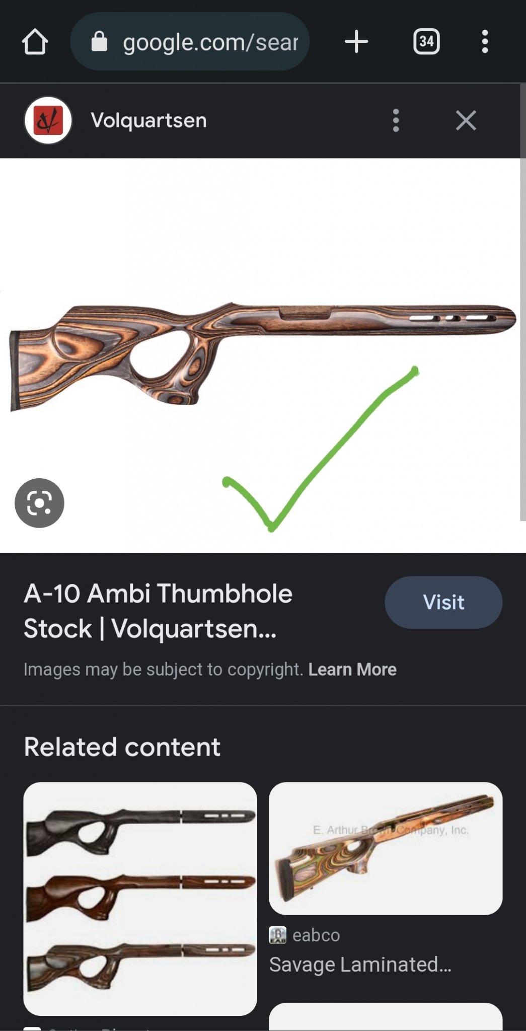 A-10 Ambi Thumbhole Stock