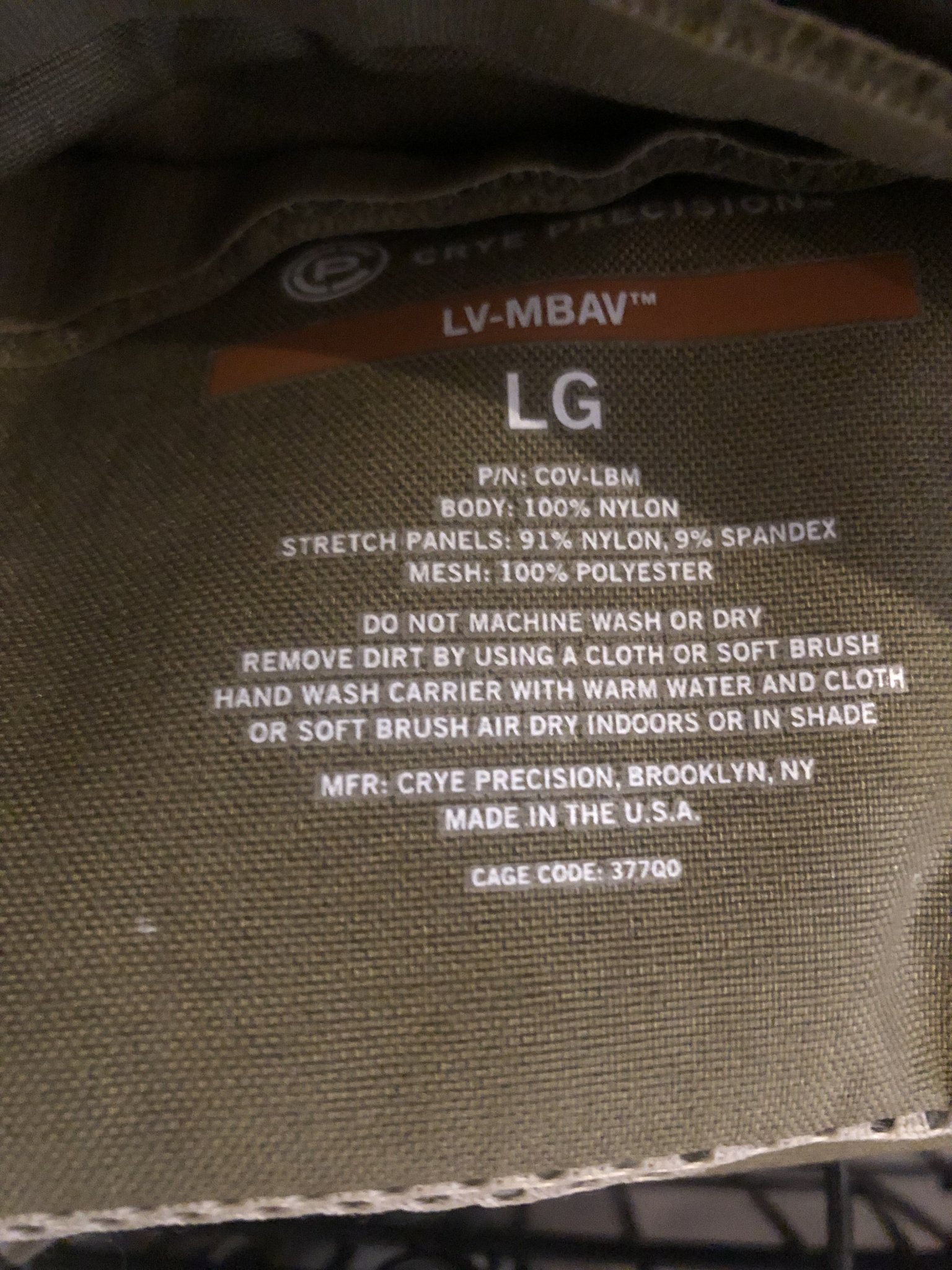 Crye LV MBAV Plate Carrier (2010s – Present)