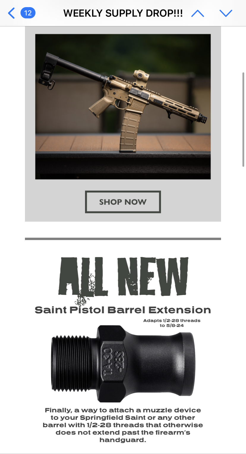 Saint / Saint Victor Muzzle Brake - .223 / 5.56 - Springfield Armory