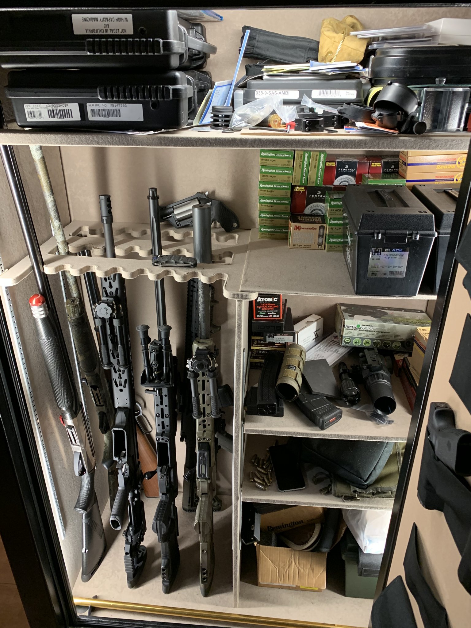 Gun 2024 safe shelf