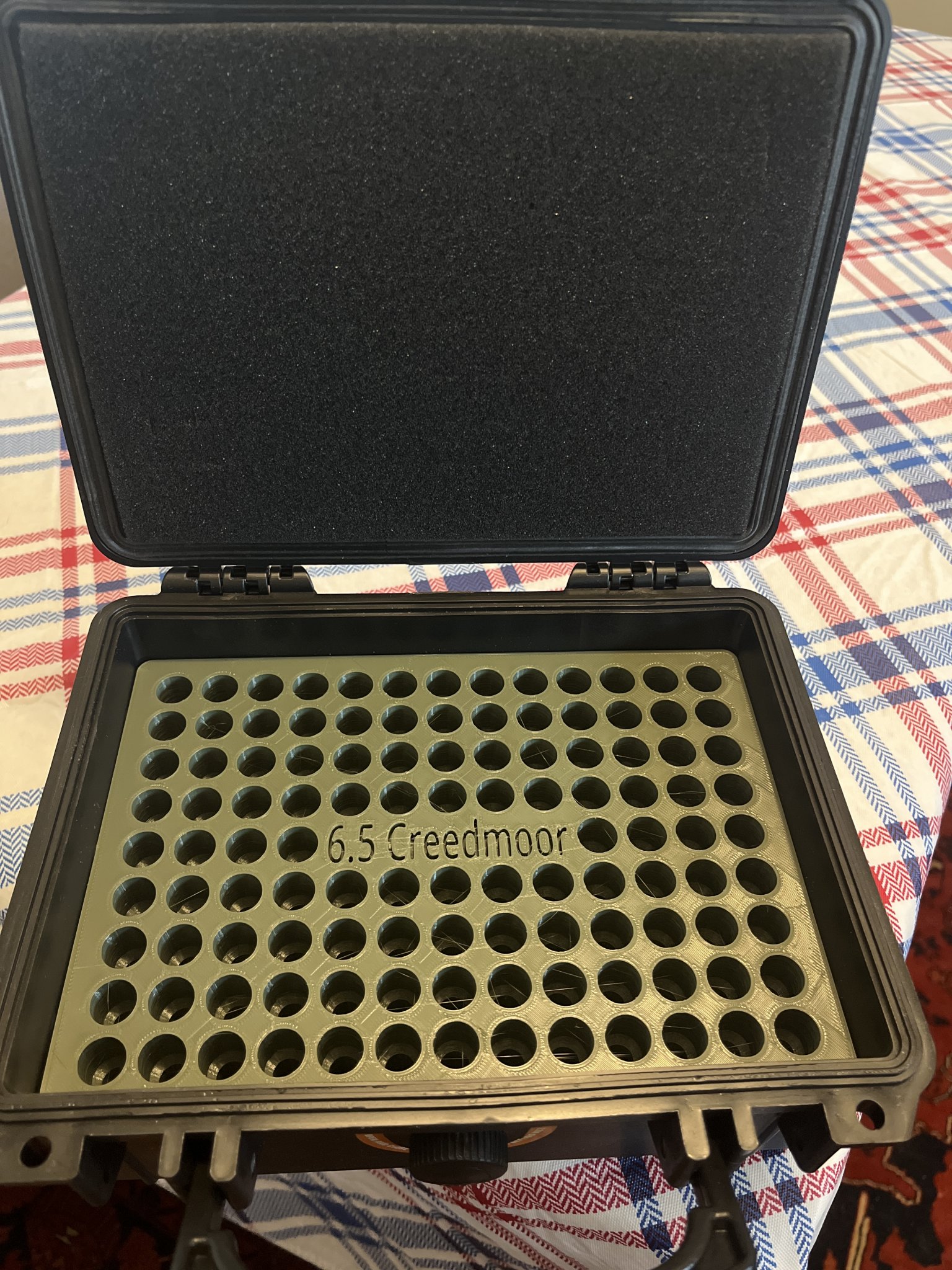 STL file Ammo box 6.5 Creedmoor ammunition storage 50 rounds ammo