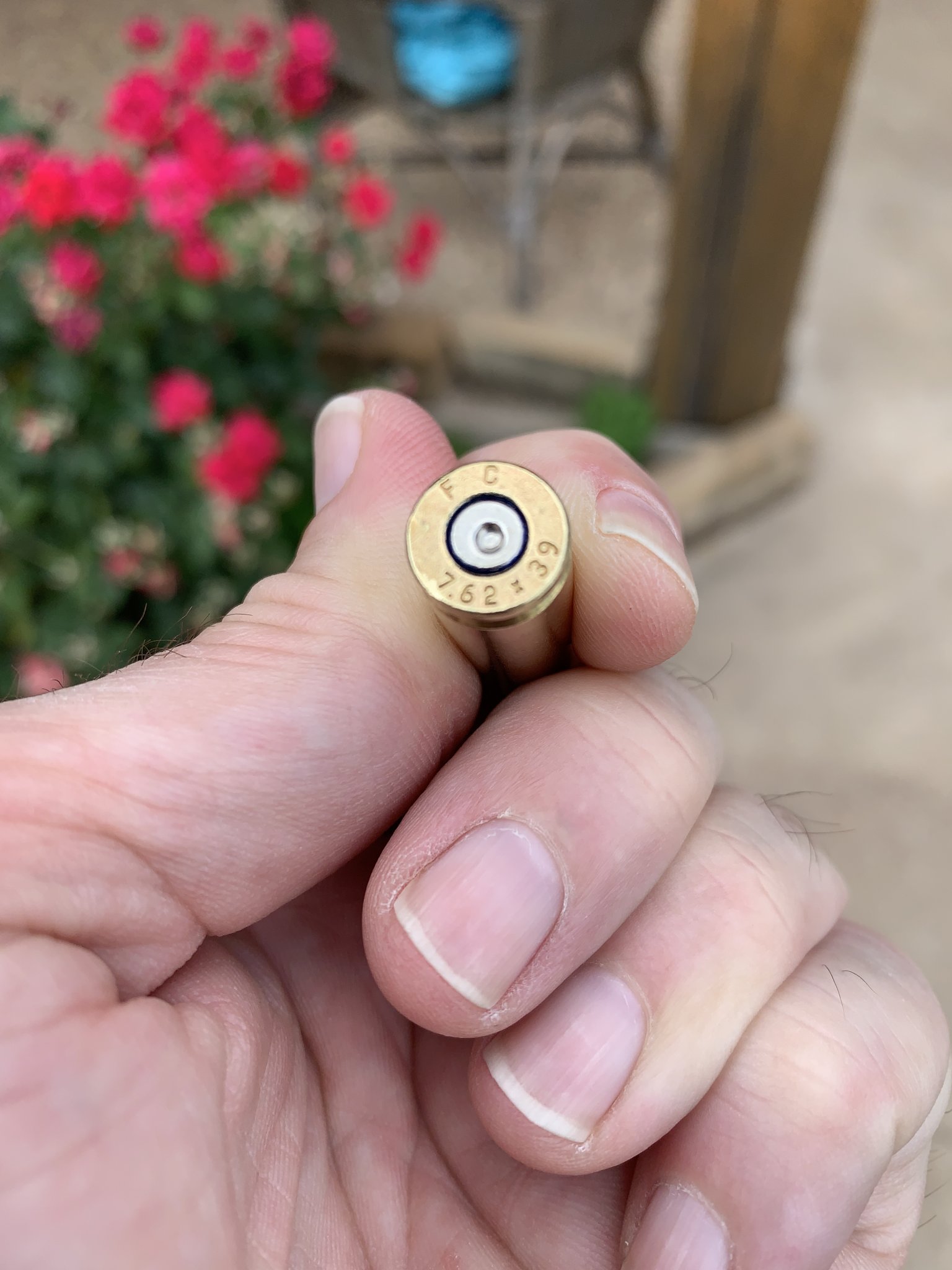 Once Fired 7.62×39 Brass