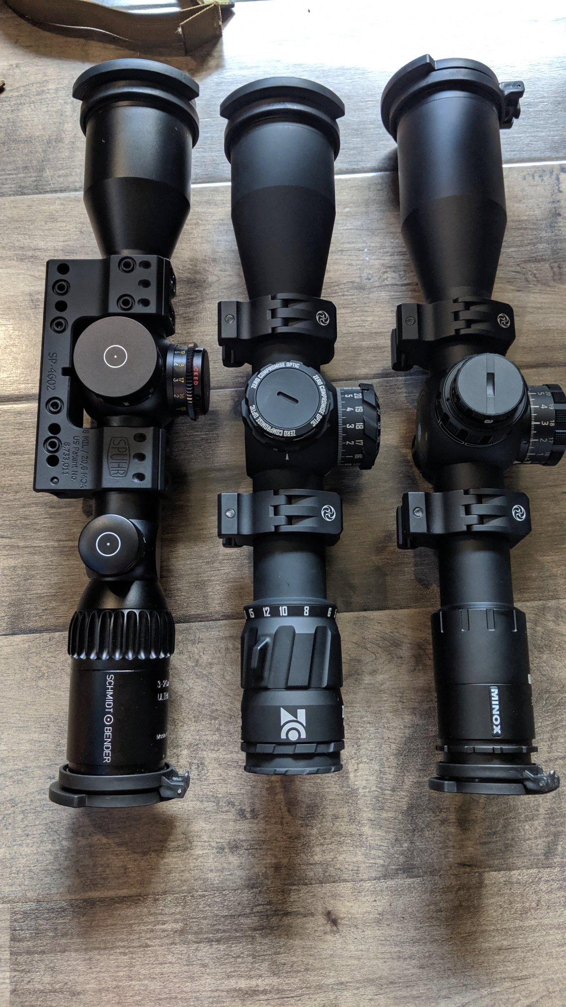 Rifle Scopes - ZCO ZC420 v Kahles K318i v Schmidt Ultra Shorts v 