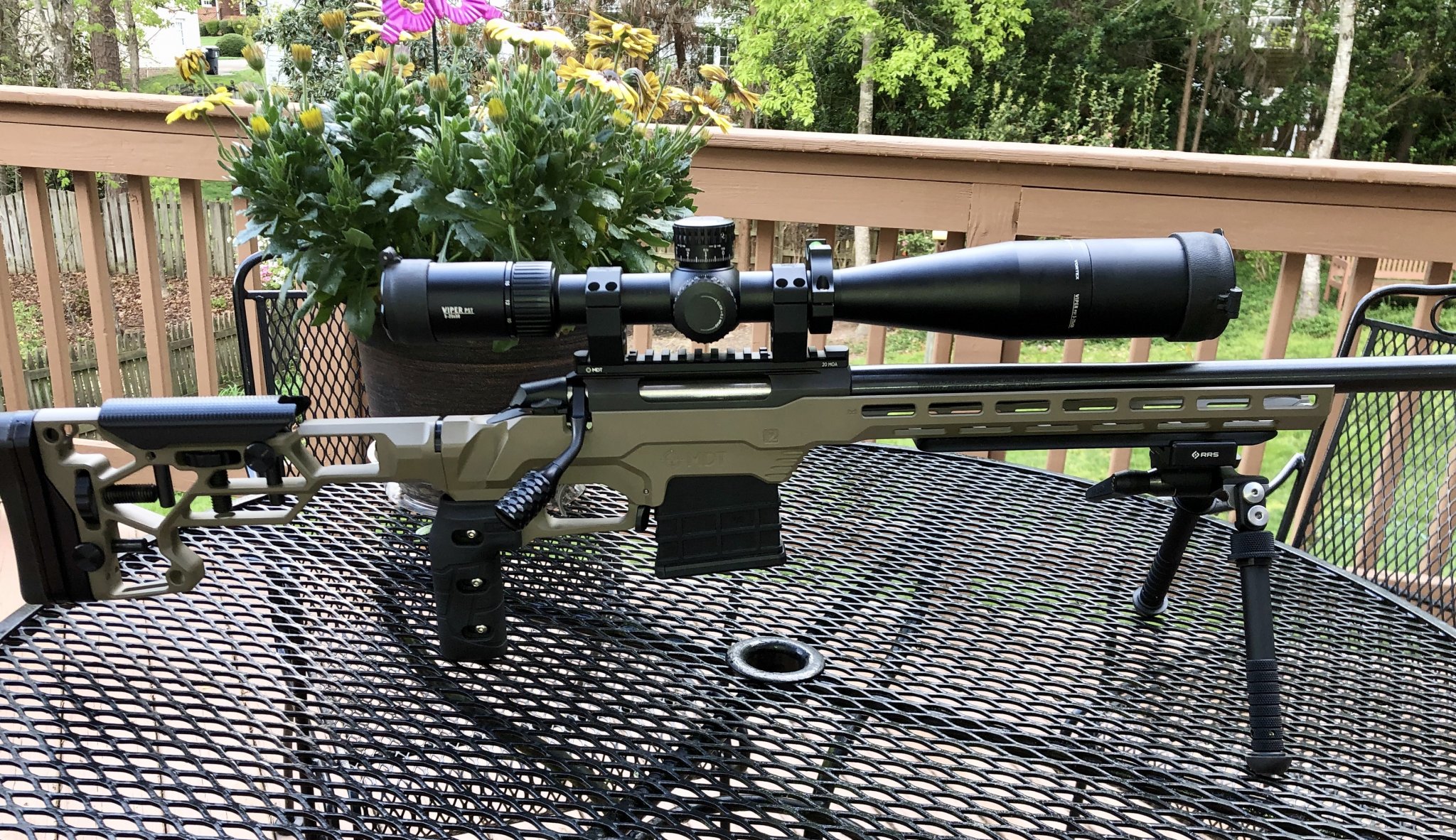 Muzzle brake on 308win. MDT Elite, Tikka T3X CTR & KRG Whiskey-3