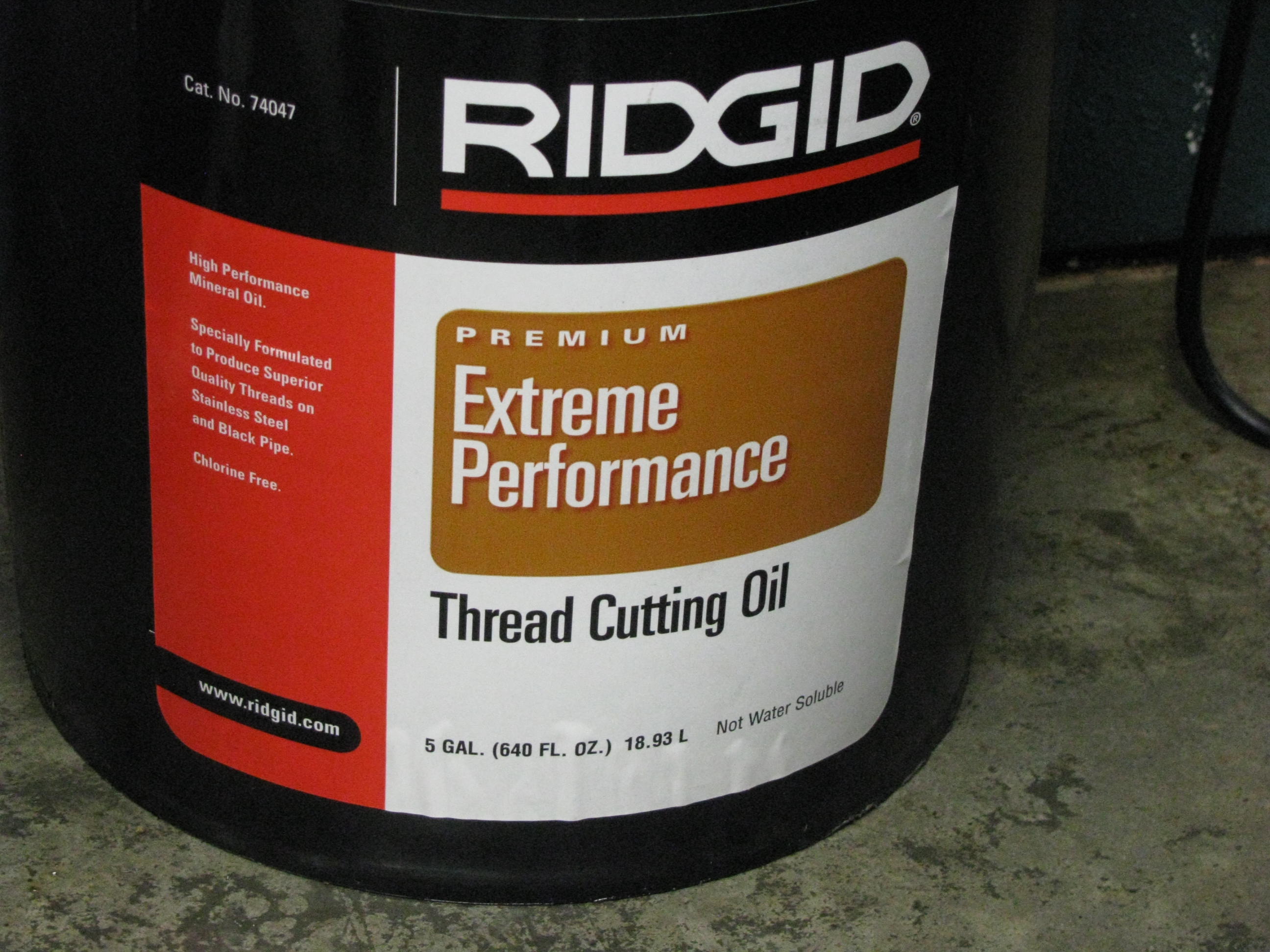 Ridgid Thread Cutting Oil 5 Litres