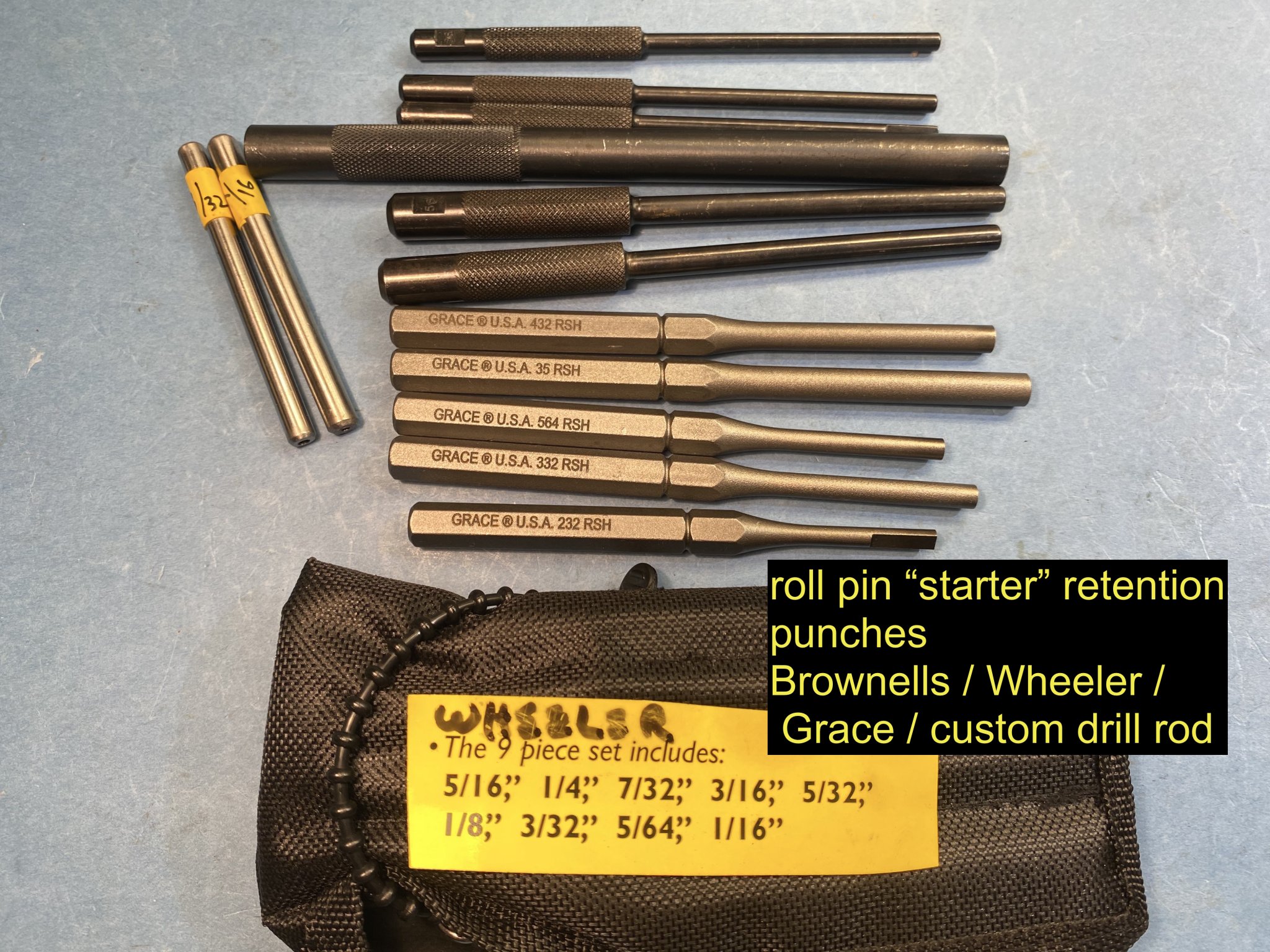 Gearwrench® 70-545G Punch Set, 3/8 to 3/4 in Punch