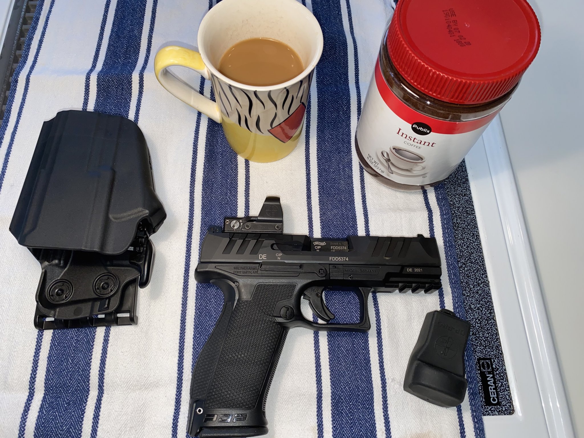 IMG_8371Walther PDP with Safariland GLS Holster QLS and Hip Paddle Mounts 2021 with Coffee Pho...jpg