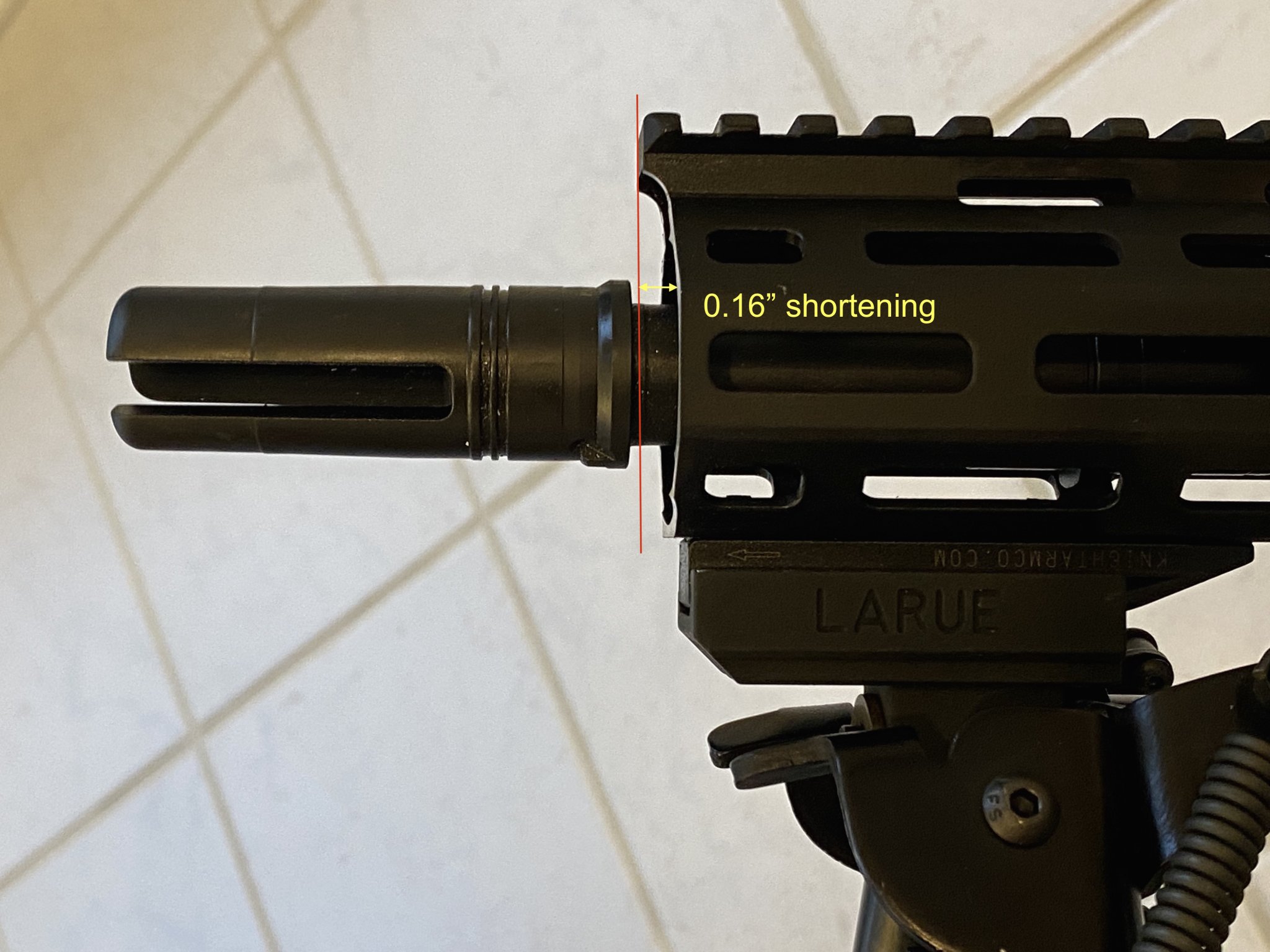 IMG_9814KAC SR-25 SureFire SOCOM Fitting to URX4 Rail Modification 07.05.21 copy.jpg