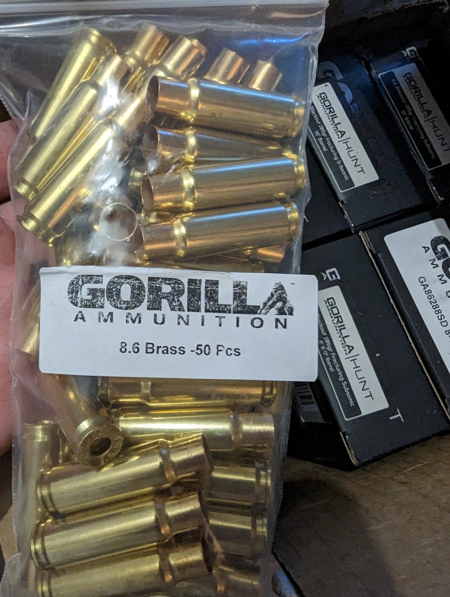 Reloading Equipment - 8.6 Blackout Gorilla brass. Brand new