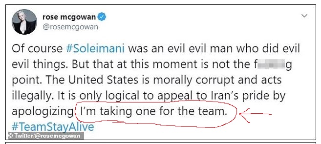 rose mcgowan stupid tweet on iran 2.JPG