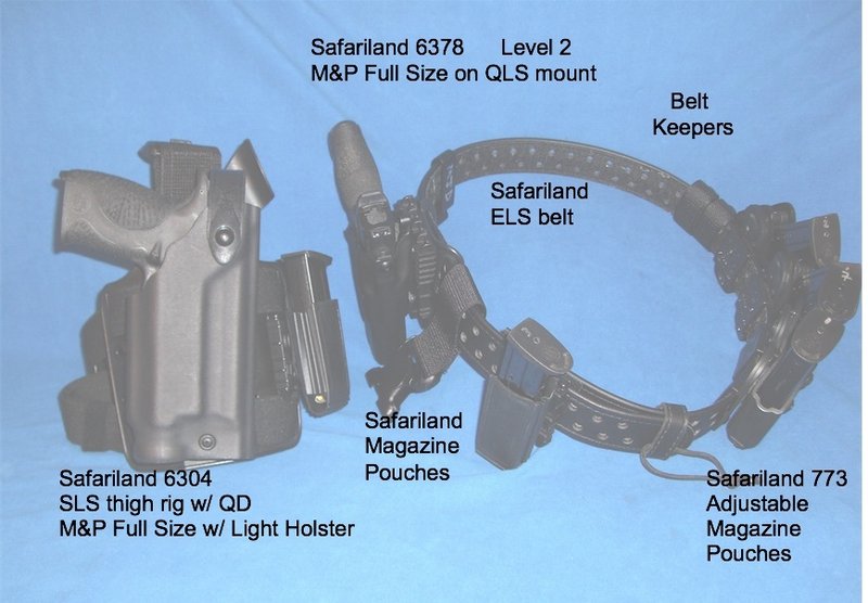 Safariland 6304 ALS/SLS Black Drop-Rig Tactical Holster