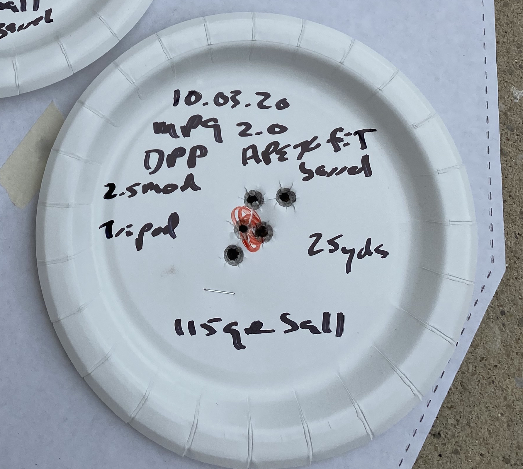 Smith & Wesson M&P9 2.0  Apex Fit Barrel Leupold DeltaPoint Pro Target Zero 25 Yards v. Sig P3...jpg