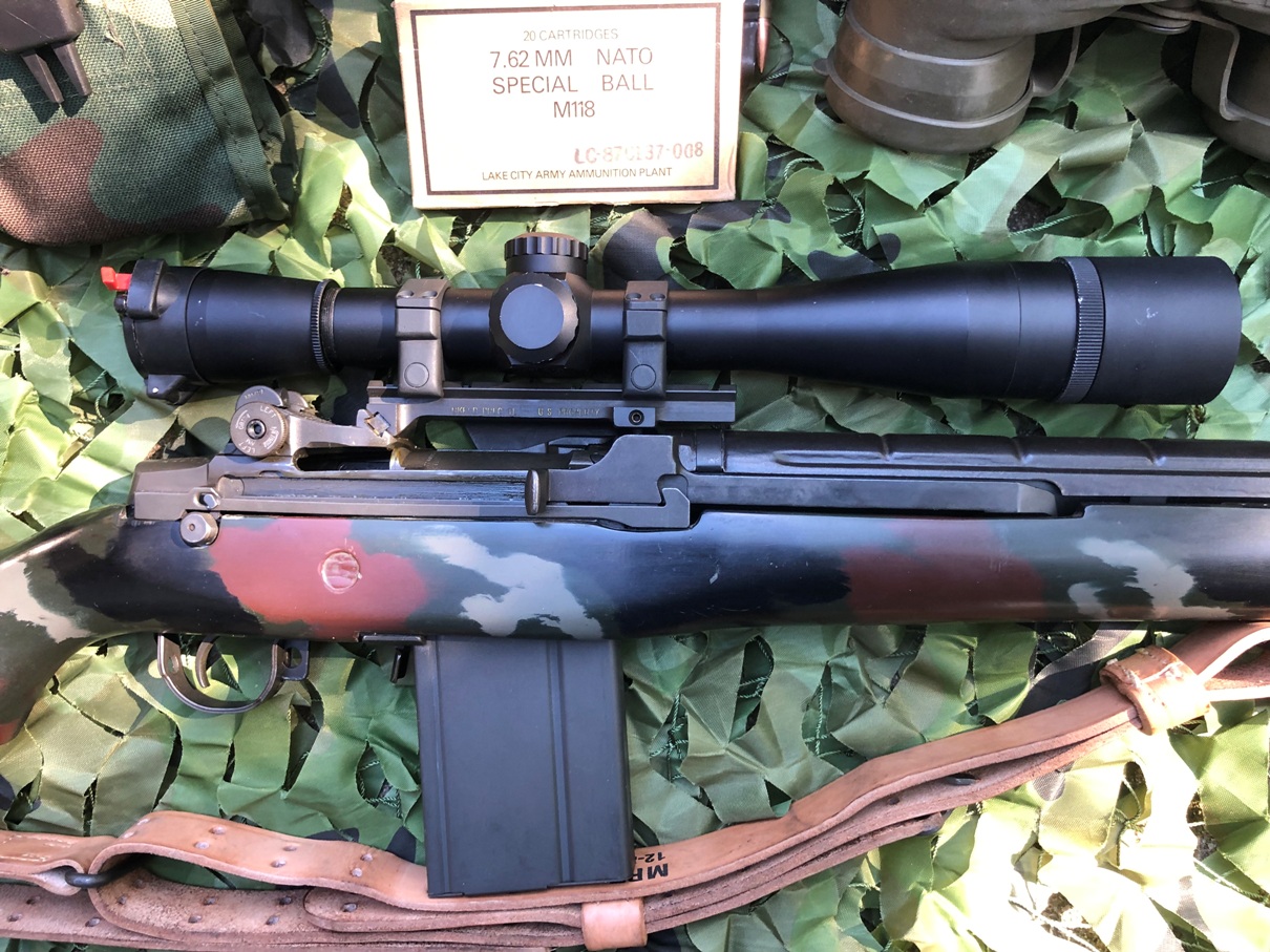 XM25 replica M14 sniper rifle (circa 1990ish, as made at Ft Devens/10th  SFG)